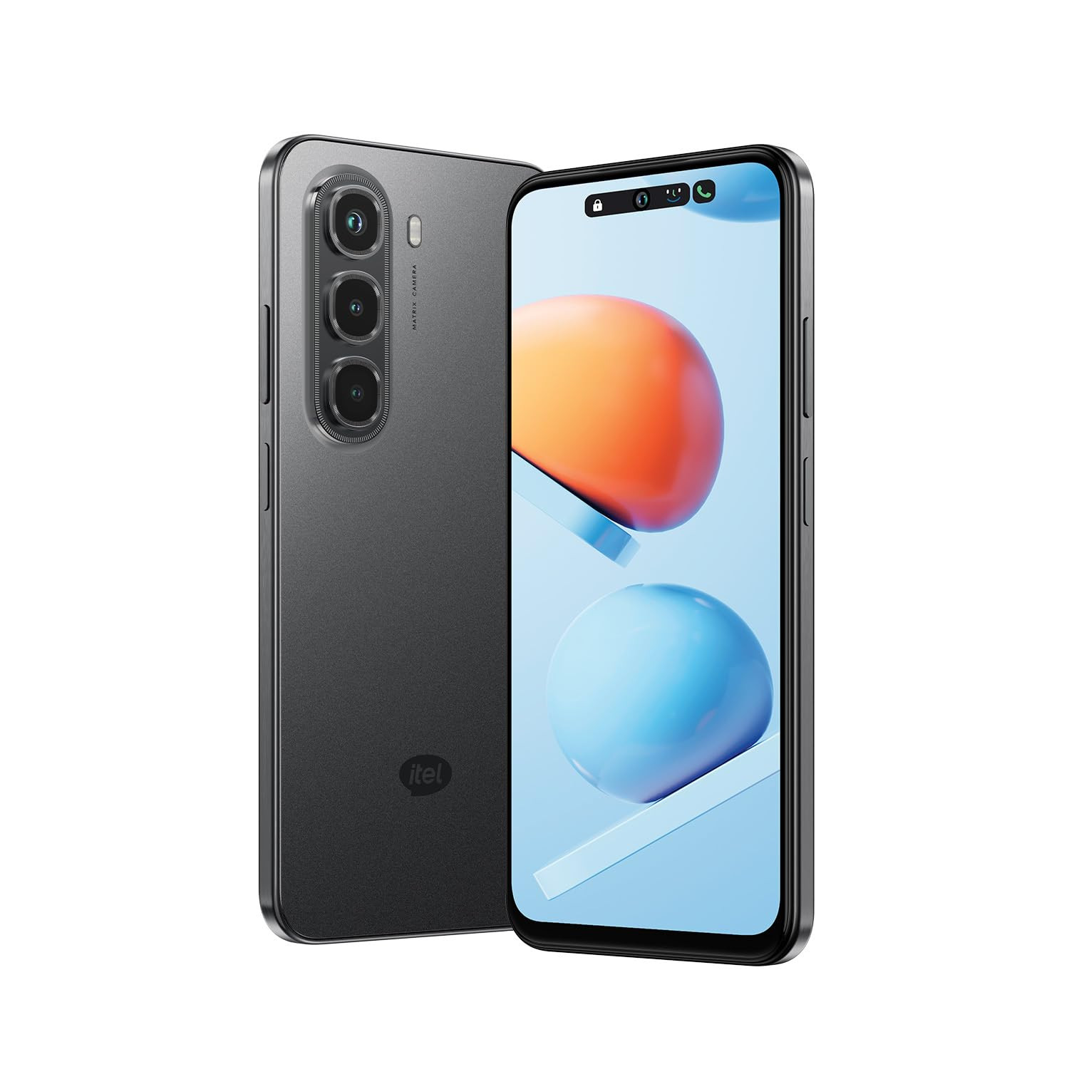 ZENO 5G AI Smartphone  4GB RAM 128GB ROM  IP54 Rated for Dust  Water Resistance  D6300 5G Processor  67 HD 120Hz Punch-Hole Display  50MP Camera  5-Year Fluency  Shadow Black